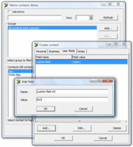 Yahoo Contacts Delphi Component screenshot